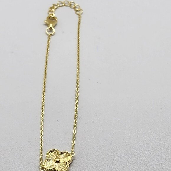 Brand New Sterling Silver 925 One Clover Bracelet - Picture 3 of 4